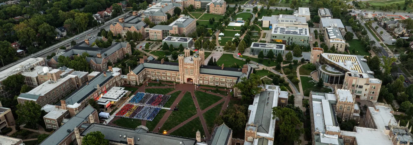 Aerial view of Fall 2025 Convocation