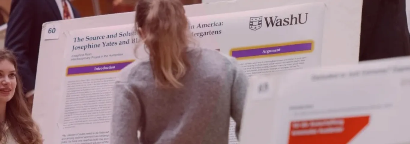 Generic stock image from a previous WashU Undergraduate Research Symposium