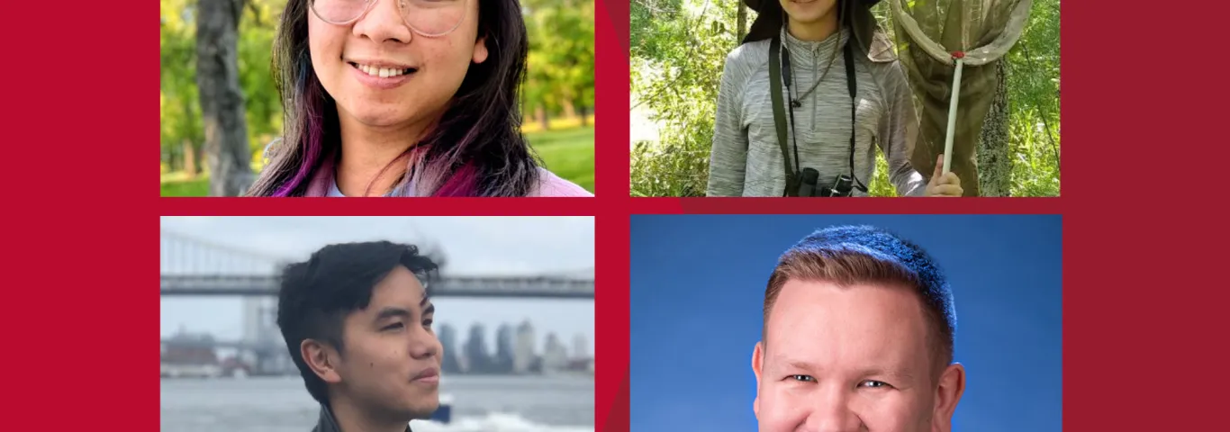 Angela He (upper left), Kiegan Baranski (upper right), Syrus Solo Jin (lower left), Ben Greenho (lower right)
