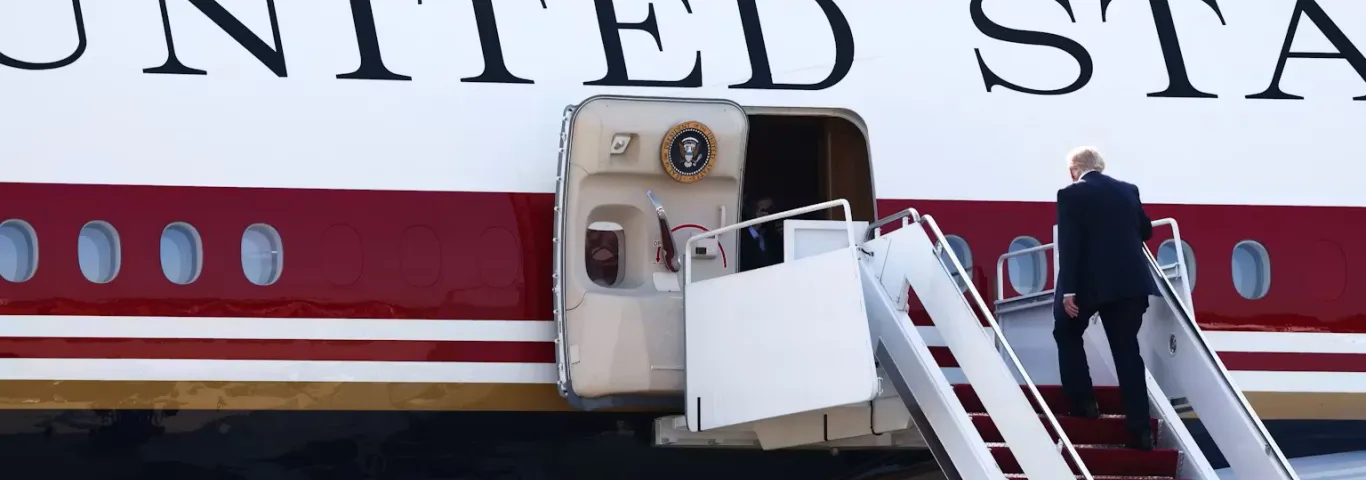 President Donald Trump boards Air Force One on July 1, 2026, at Joint Base Andrews, Maryland. Finn Gomez/Getty Images
