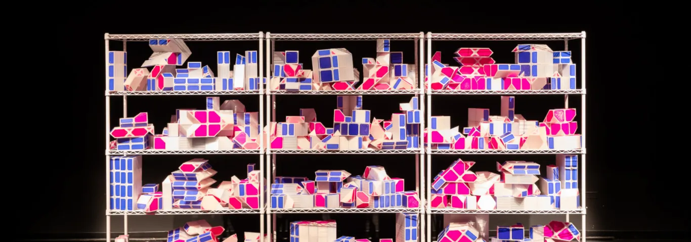 Marching Cubes is a 3D-printed assembly system by the Canadian Artist Jesse Jackson