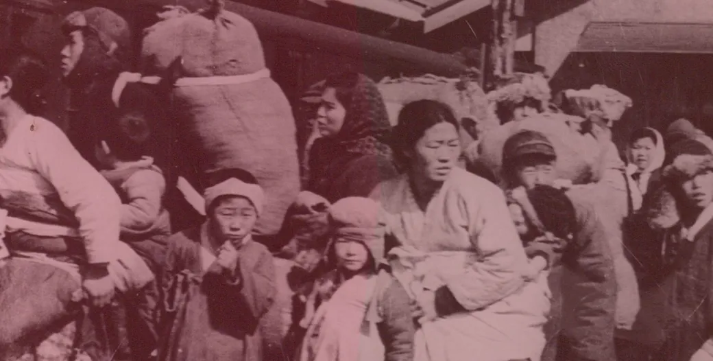 "Korean refugees during the Korean War (1950–1953)"