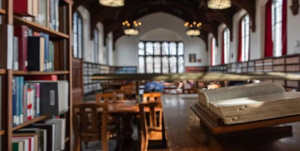 "Image within a library at WashU"