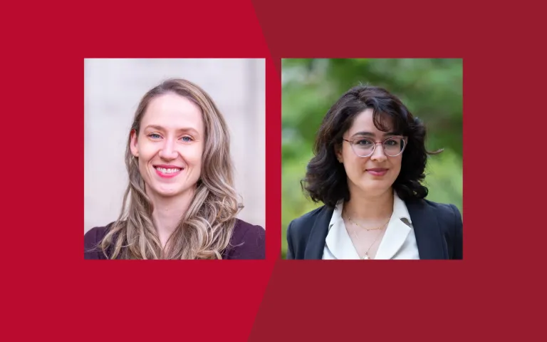 Anne Schult, pictured left, Marjan Wardaki, pictured right