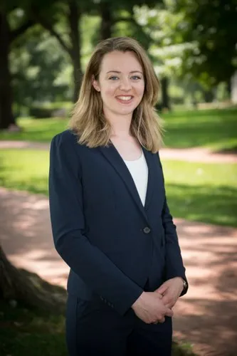 Amanda Scott smiles at the camera.