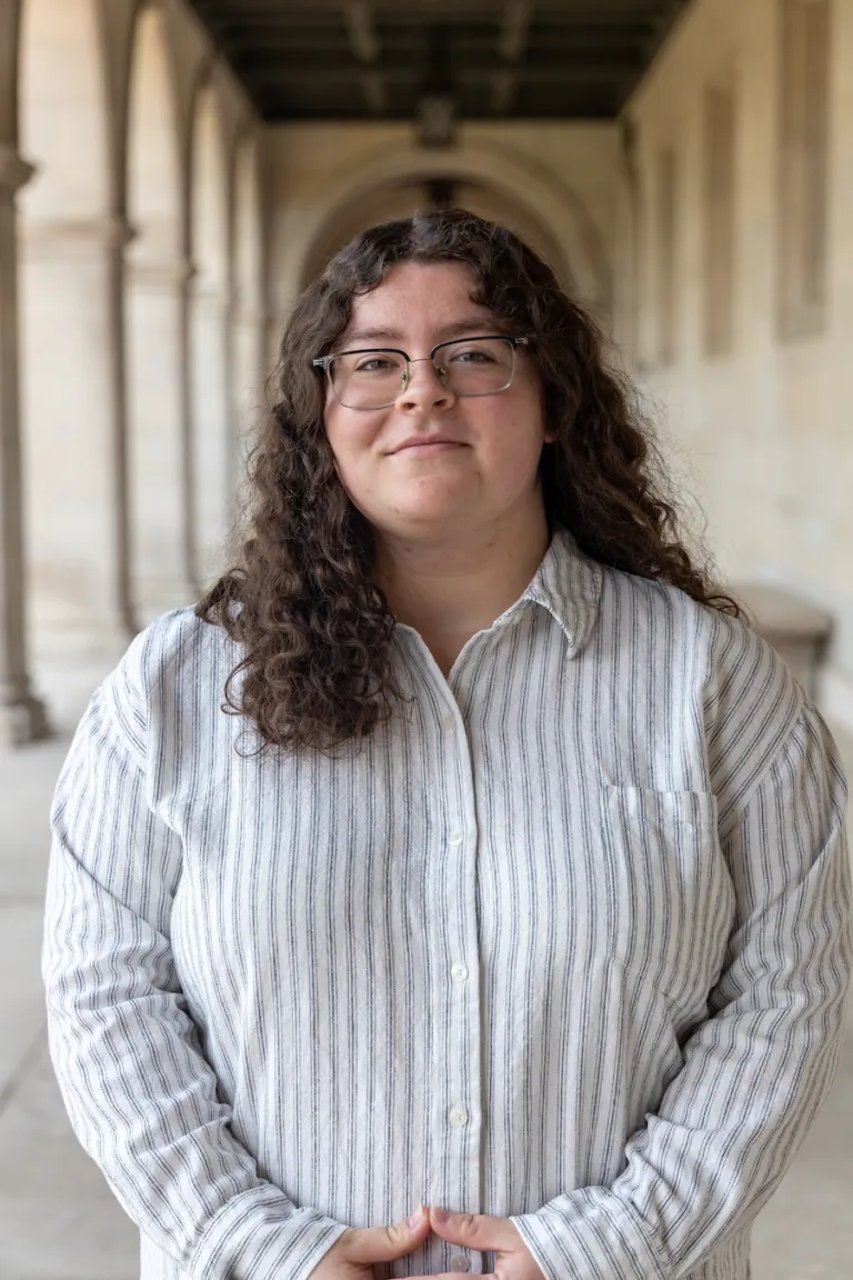 MJ Jones, undergraduate in the Department of History at WashU, Living History Scholars participant and recipient of Mendel Sato Research Award
