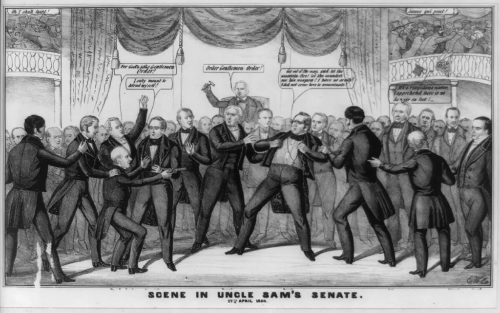 "Scene in Uncle Sam's Senate, April 1850"