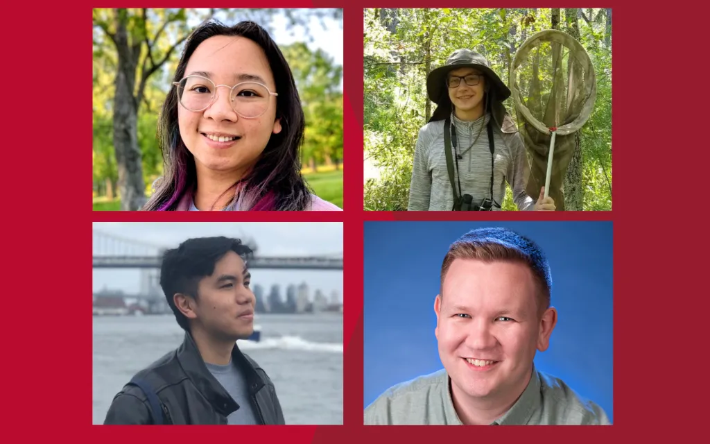 Angela He (upper left), Kiegan Baranski (upper right), Syrus Solo Jin (lower left), Ben Greenho (lower right)
