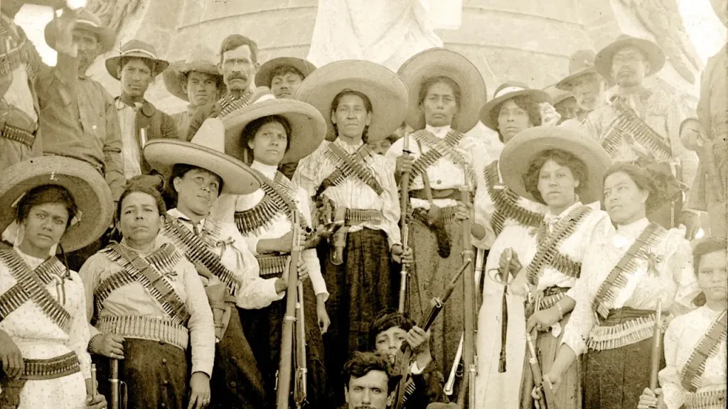 "'las soldaderas', an image from the 1910s Mexican revolution"