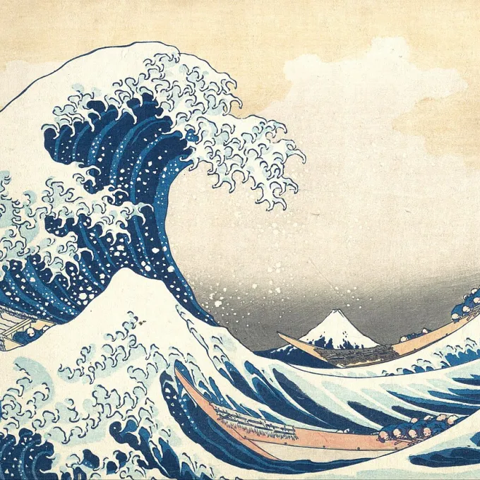"The Great Wave off Kanagawa, by Katsushika Hokusai"