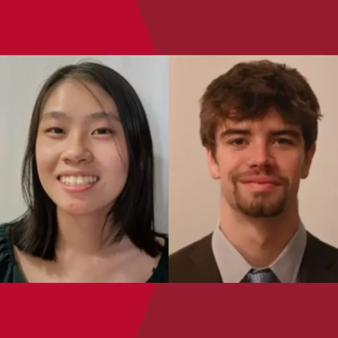 "Jennifer Ong and Calvin Crossland, the 2026 Living History Scholars"