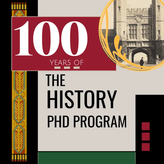 "Graphic Design Image, '100 Years of The History PhD Program"